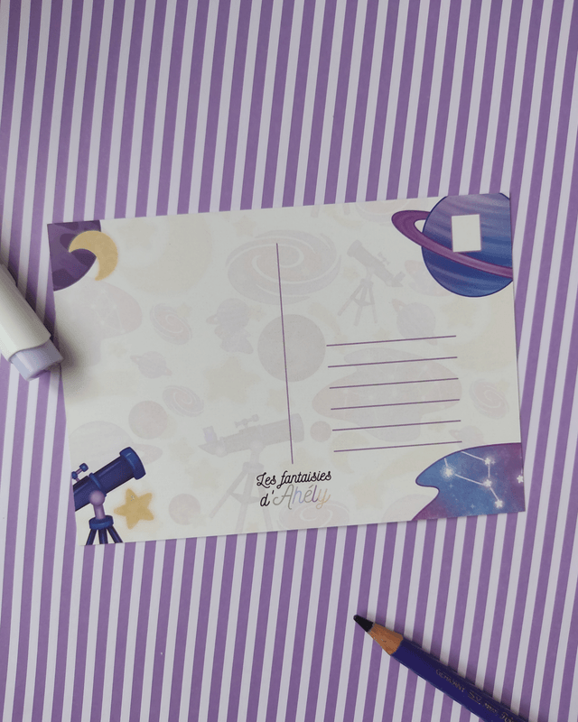 [Variation couleur ] Carte postale Celeste