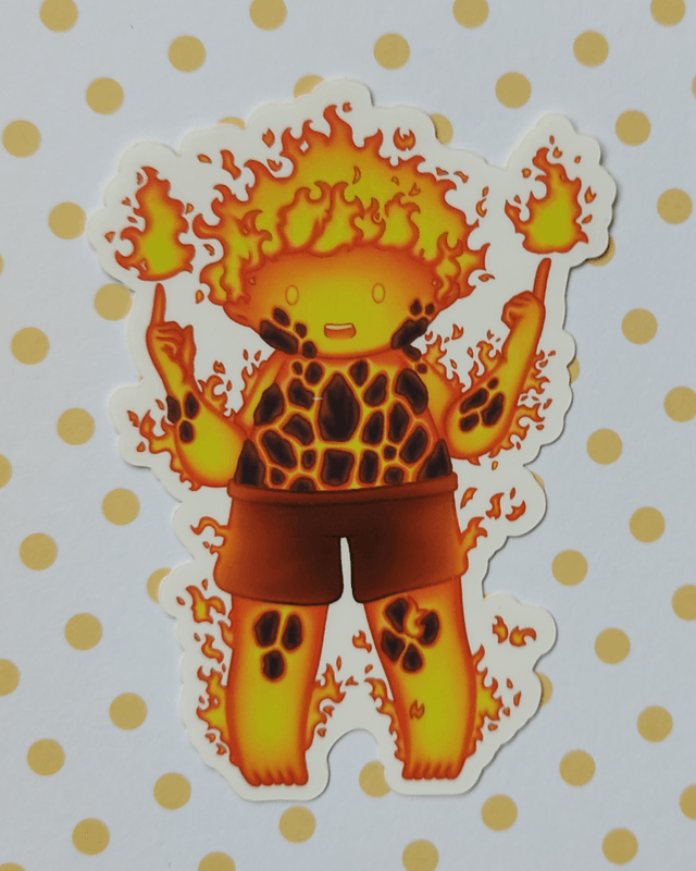 Sticker Vinyle Esprit du feu