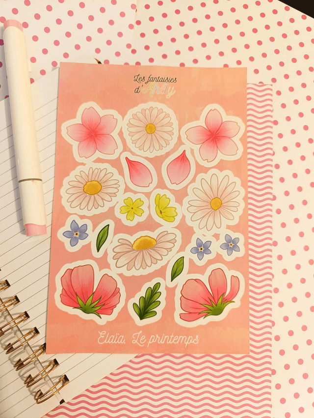 Planche de stickers Élaïa 