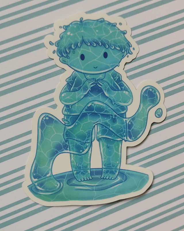 Sticker Vinyle Esprit de l'eau
