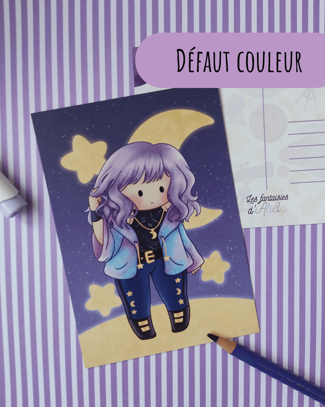 [Variation couleur ] Carte postale Celeste
