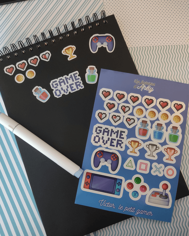 Planche de stickers Victor