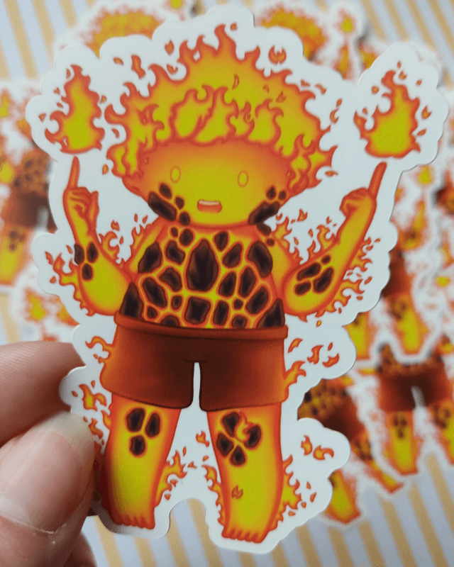 Sticker Vinyle Esprit du feu